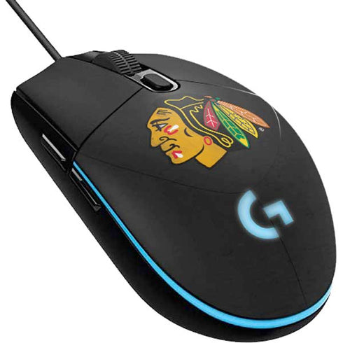NHL Chicago Blackhawks Distressed G203 Prodigy RGB Wired Gaming Mouse Skin