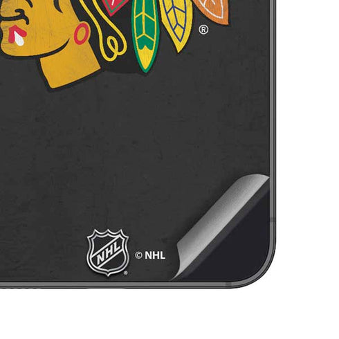 NHL Chicago Blackhawks Distressed Galaxy A14 5G Skin