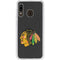 NHL Chicago Blackhawks Distressed Galaxy A20 Clear Case