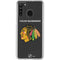 NHL Chicago Blackhawks Distressed Galaxy A21 Clear Case