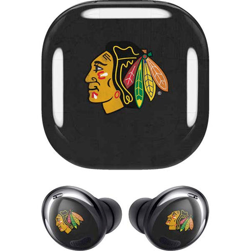 NHL Chicago Blackhawks Distressed Galaxy Buds Pro Skin