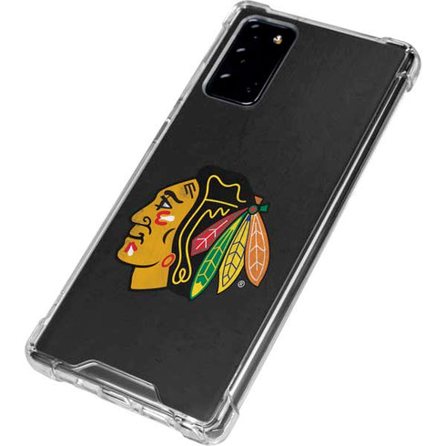 NHL Chicago Blackhawks Distressed Galaxy Note20 5G Clear Case