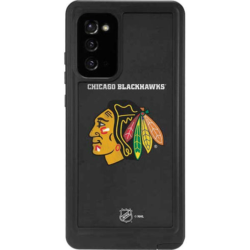 NHL Chicago Blackhawks Distressed Galaxy Note20 5G Waterproof Case