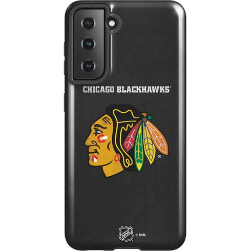 NHL Chicago Blackhawks Distressed Galaxy S21 5G Pro Case