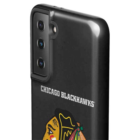 NHL Chicago Blackhawks Distressed Galaxy S21 Plus 5G Pro Case