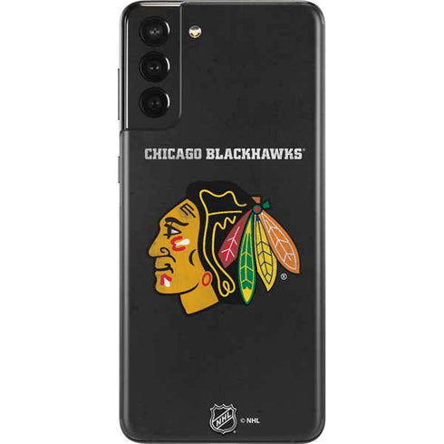 NHL Chicago Blackhawks Distressed Galaxy S21 Plus 5G Skin