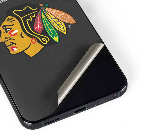 NHL Chicago Blackhawks Distressed Galaxy S22 Plus Skin