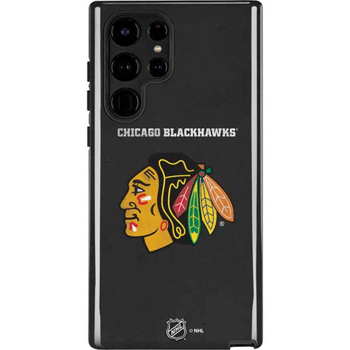 NHL Chicago Blackhawks Distressed Galaxy S22 Ultra Pro Case