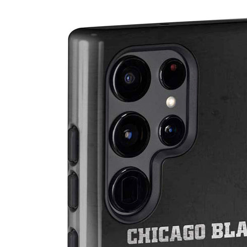 NHL Chicago Blackhawks Distressed Galaxy S22 Ultra Pro Case
