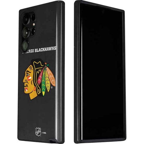 NHL Chicago Blackhawks Distressed Galaxy S22 Ultra Pro Case