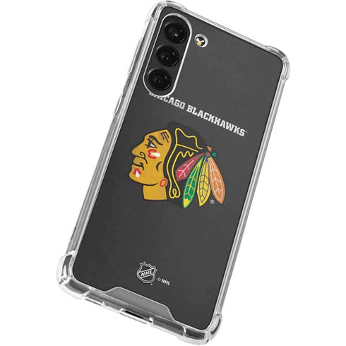 NHL Chicago Blackhawks Distressed Galaxy S23 Plus Clear Case