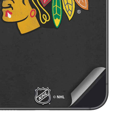NHL Chicago Blackhawks Distressed Galaxy S23 Skin