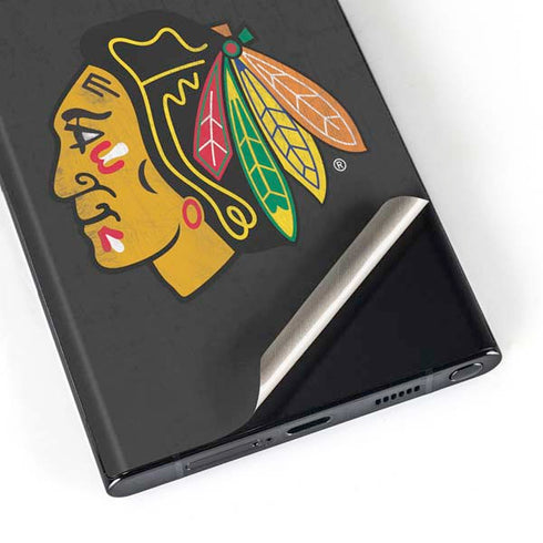 NHL Chicago Blackhawks Distressed Galaxy S23 Ultra Skin