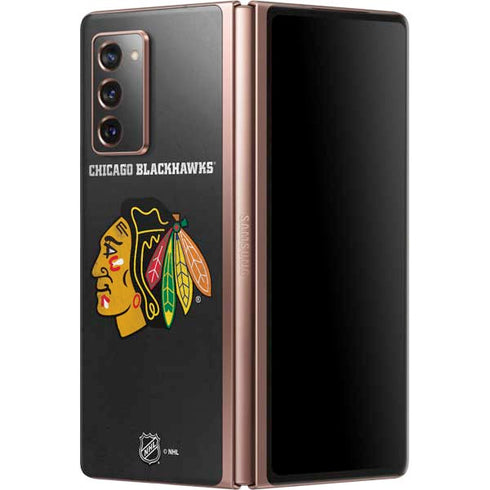 NHL Chicago Blackhawks Distressed Galaxy Z Fold2 5G Skin