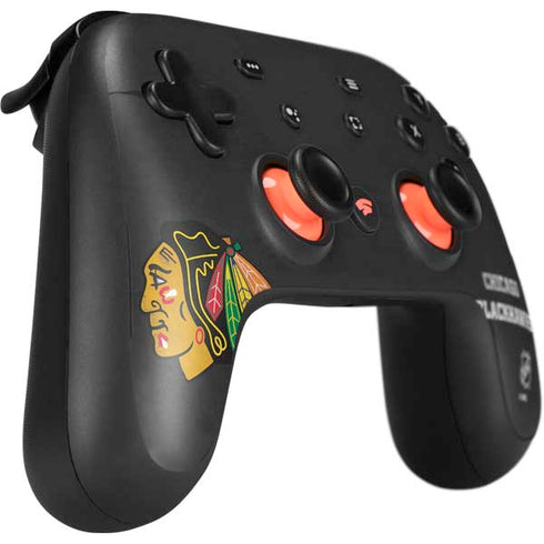 NHL Chicago Blackhawks Distressed Google Stadia Controller Skin