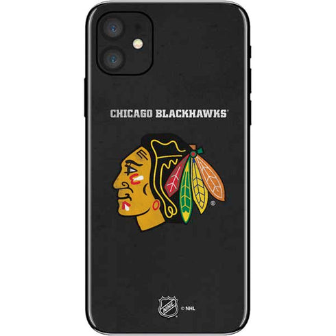 NHL Chicago Blackhawks Distressed iPhone 11 Skin