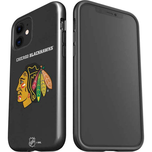 NHL Chicago Blackhawks Distressed iPhone 12 Impact Case
