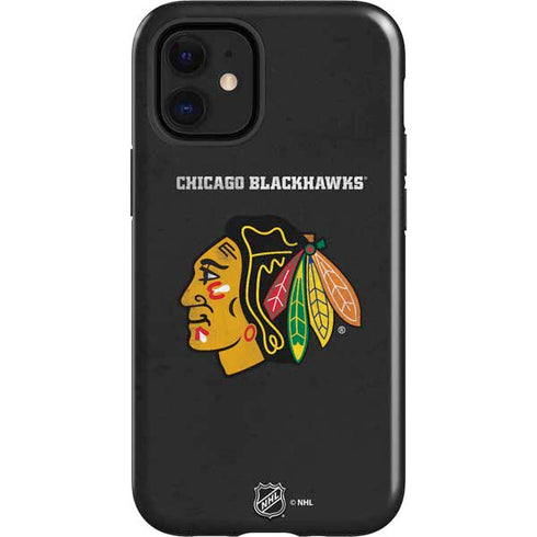 NHL Chicago Blackhawks Distressed iPhone 12 Mini Impact Case