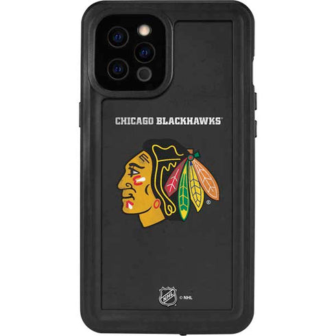 NHL Chicago Blackhawks Distressed iPhone 12 Pro Max Waterproof Case