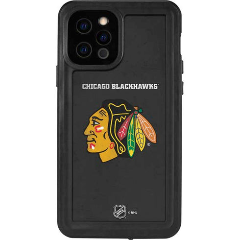 NHL Chicago Blackhawks Distressed iPhone 12 Pro Waterproof Case