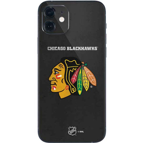 NHL Chicago Blackhawks Distressed iPhone 12 Skin