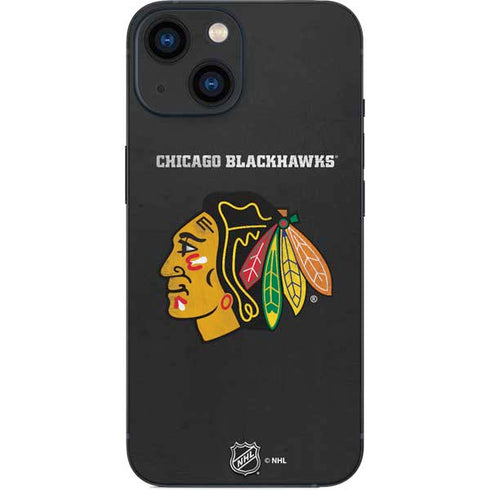 NHL Chicago Blackhawks Distressed iPhone 13 Mini Skin