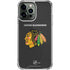 NHL Chicago Blackhawks Distressed iPhone 13 Pro Max Clear Case