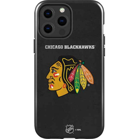 NHL Chicago Blackhawks Distressed iPhone 13 Pro Max Impact Case