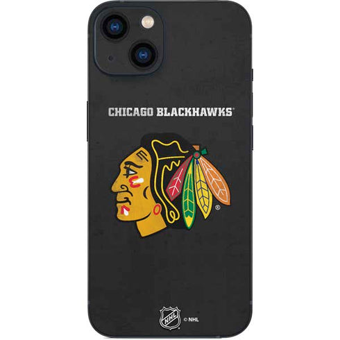 NHL Chicago Blackhawks Distressed iPhone 13 Skin
