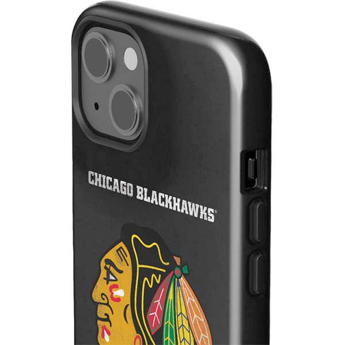 NHL Chicago Blackhawks Distressed iPhone 15 Impact Case