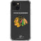 NHL Chicago Blackhawks Distressed iPhone 14 Plus Clear Case