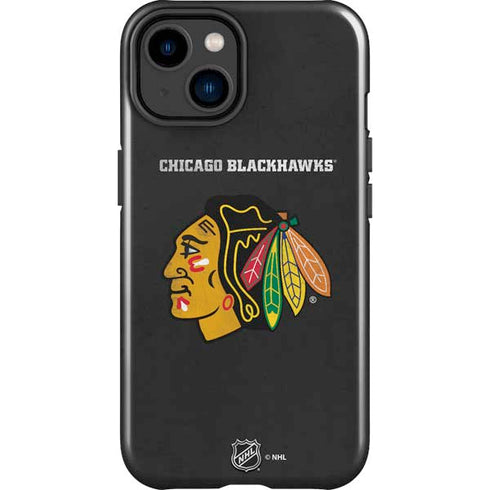 NHL Chicago Blackhawks Distressed iPhone 14 Plus Impact Case