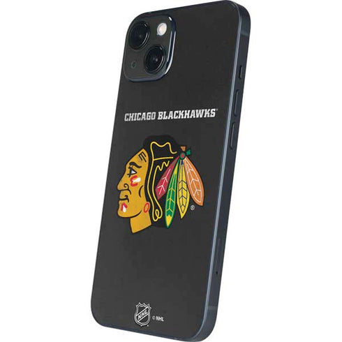 NHL Chicago Blackhawks Distressed iPhone 15 Plus Skin