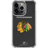 NHL Chicago Blackhawks Distressed iPhone 14 Pro Clear Case