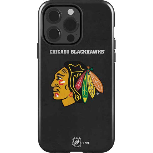 NHL Chicago Blackhawks Distressed iPhone 15 Pro Impact Case