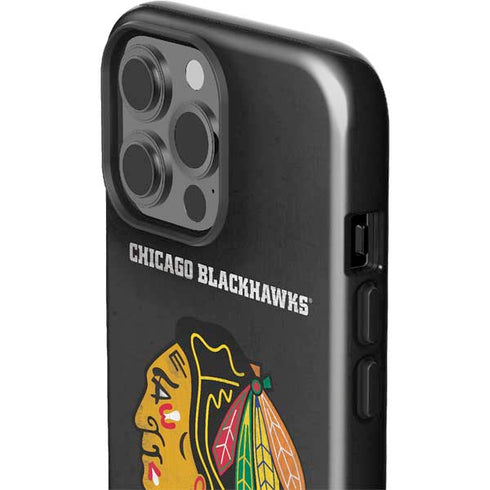 NHL Chicago Blackhawks Distressed iPhone 15 Pro Max Impact Case