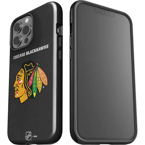 NHL Chicago Blackhawks Distressed iPhone 15 Pro Max Impact Case