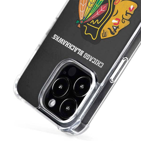 NHL Chicago Blackhawks Distressed iPhone 15 Pro Max MagSafe Case