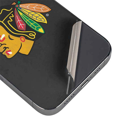NHL Chicago Blackhawks Distressed iPhone 14 Pro Max Skin