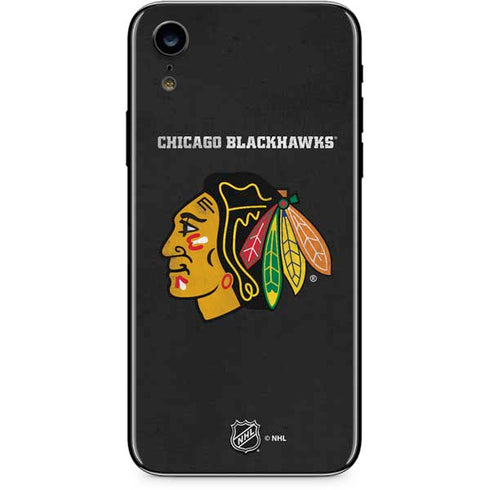 NHL Chicago Blackhawks Distressed iPhone XR Skin
