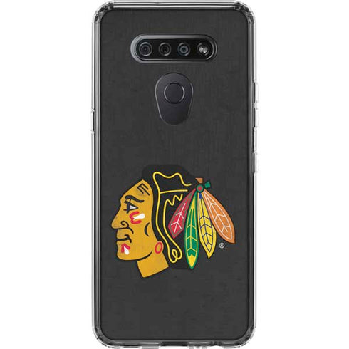 NHL Chicago Blackhawks Distressed LG K51/Q51 Clear Case