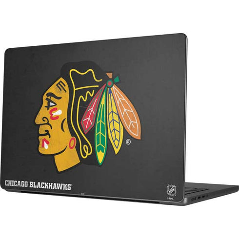 NHL Chicago Blackhawks Distressed MacBook Pro 14in (2021-24) Skin