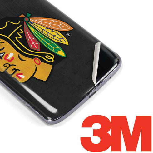 NHL Chicago Blackhawks Distressed Moto E5 Plus Skin