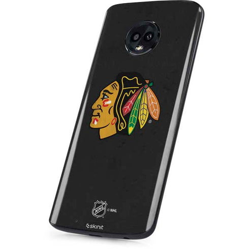 NHL Chicago Blackhawks Distressed Moto G6 Skin