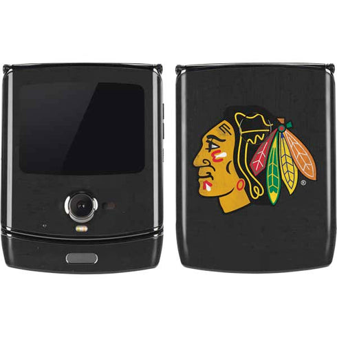 NHL Chicago Blackhawks Distressed Motorola RAZR Skin