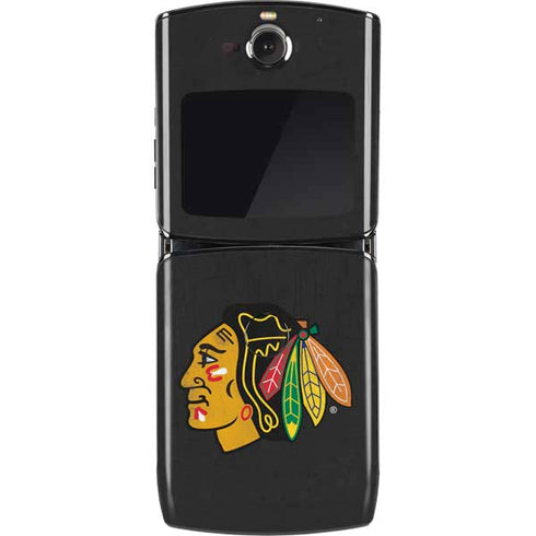 NHL Chicago Blackhawks Distressed Motorola RAZR Skin