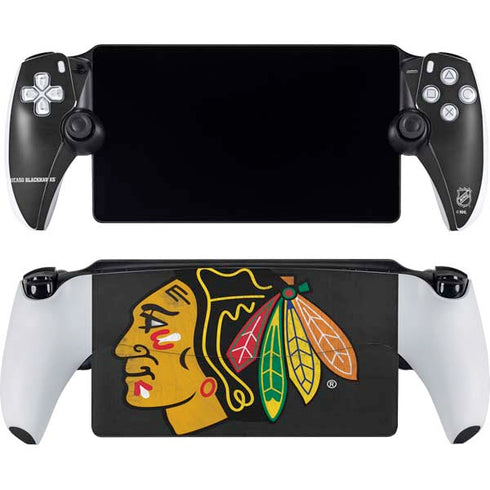 NHL Chicago Blackhawks Distressed PlayStation Portal Remote Player Skin
