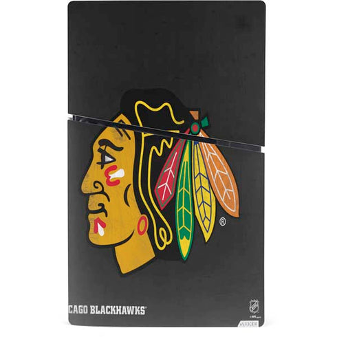NHL Chicago Blackhawks Distressed PS5 Slim Digital Edition Bundle Skin
