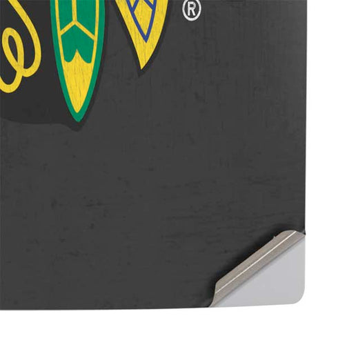 NHL Chicago Blackhawks Distressed PS5 Slim Digital Edition Console Skin