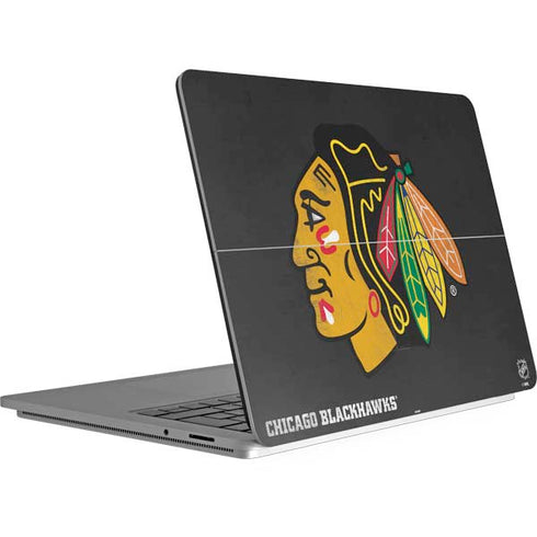 NHL Chicago Blackhawks Distressed Surface Laptop Studio Skin